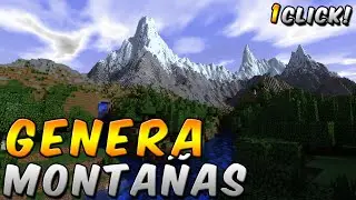 Minecraft - Generador de Monta&ntilde;as con 1 s&oacute;lo bloque de COMANDOS - ESPA&Ntilde;OL TUTORIAL