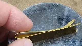 24k gold money clip. From 9999 coins to functional money clip.