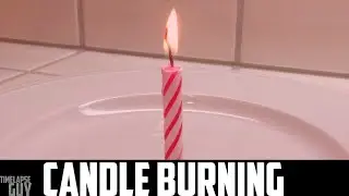 Candle Burning Timelapse (Time Lapse)