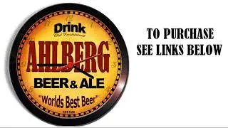 AHLBERG BEER ALE WALL CLOCK