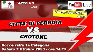 Città di Perugia - Crotone - Bocce Raffa 1a categoria - Andata Quarti di finale