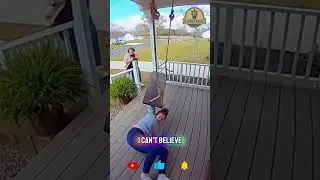 Porch Swing Rope Snaps 😱🪢 (Caught on Ring Camera)