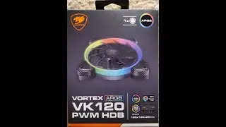 Cougar Vortex ARGB VK120 18 LEDs PWM HDB Fan Review, Pt 1