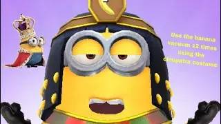Minion rush Cleopatra use&rsquo;s banana vacuum 12 times to complete the mission #minions #minionrush