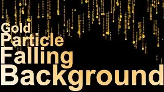 Gold Particle Falling Background || HD Video 1080p || By A S Creation Cloud ||
