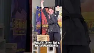 Female Martial Arts Power Test at Breaking World Qualifier | Board Breaking Challenge #karate #mma