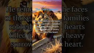 #Lion Regrets#Wildlife wisdom #Redemption Story