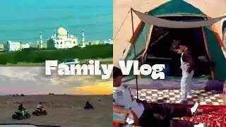 Winter camping in desert area | Enjoy with Family vlog