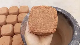 Gritty red dirt crumbling in claypot🔥 | Super dusty 💨😷 & crispy😋 | Satisfying crumbling😍 | #S ASMR#