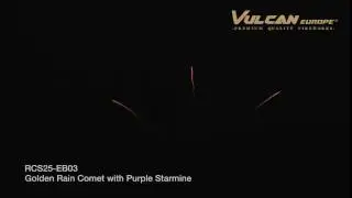 RCS25-EB03 Golden Rain Comet with Purple Starmine