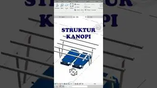 STRUKTUR BAJA KANOPI #revit #structur #canopy