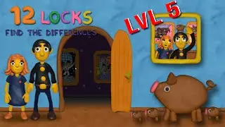 12 LOCKS Find The Difference - Level 5