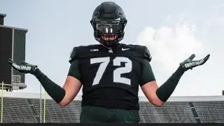 Michigan State OT Justin Bell Committed to Virginia Tech #￼justinbell #hokiesfootball #hokies 