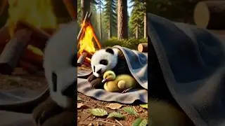 Lovely story of duckling and bear 😍 #viralshort #duck #trendingshort #ytshort #trend #bear