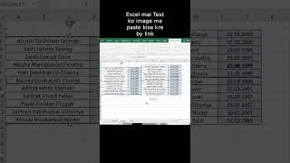 Convert any Image to Excel Table || Excel may text to image paste kaise kare #computer #excel part 2