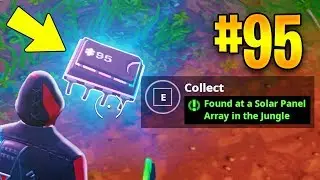 Fortnite FORTBYTE #95 - Found at a Solar Panel Array in the Jungle - FortByte #95 LOCATION