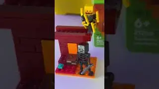 Setaufbau: LEGO Minecraft 21266 mit Alex, Whiter Skelett, Blaze und Strider! ✅