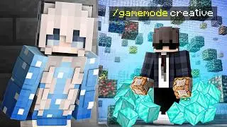 I Secretly Join My Girlfriend's Minecraft SMP..!