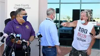 Biden crime family 'is stealing the election': protestor interrupts vote count presser