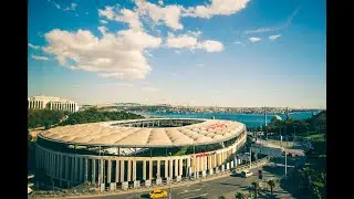 İstanbul Vodafone Park/Arena aerial view, drone view