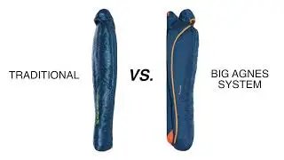 Big Agnes Crosho Ul 20 850 Downtek Blue Long Ultralight Sleeping Bag with Left Hand Zipper
