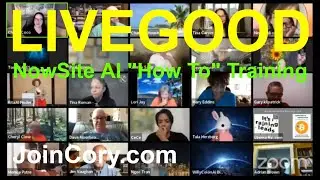 LIVEGOOD: NowSite Training, How To Use myAI For Leads (Oct 4th)
