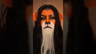 Tio SCar Adivina 🔥 Maquillaje de Scar 🖤 #shorts #reyleon #cosplay #halloween #makeup