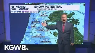 Best chance for Portland snow is Wednesday night | KGW Extended Weather Coverage