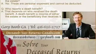 Clearance-certificate-death-canada.ca - Funeral Expenses, Death Tax Benefits