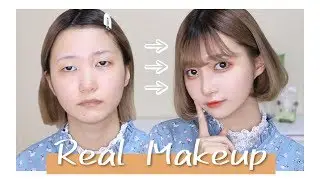 【雑談メイク】リアルなメイク手順＆最近のヘアセット【内巻きボブ編】
