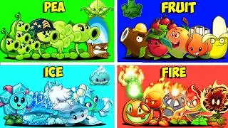 Random 18 Elements Of Plant Teams Vs All Zombies - Who WIll Win? - Pvz 2 Team Plant Battlez