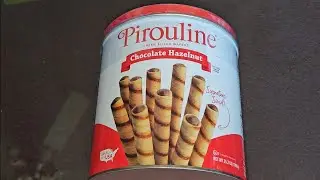 Costco Sale Item Review Pirouline Chocolate Hazelnut Cream Filled Wafers Signature Swirl Taste Test