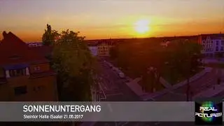 Sonnenuntergang am Steintor (Halle)