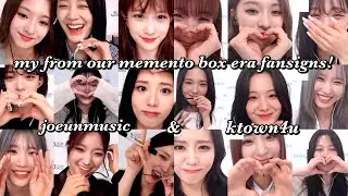 fromis_9 from our memento box fansign experience! ✿ my last call with gyuri :(