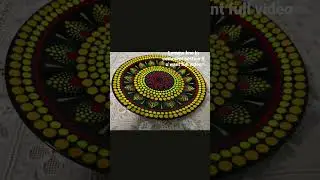 amazing mandala dot art on plates | simple and easy mandala on plates |home decor wallplates🤩😍🖤💜💙💚💛