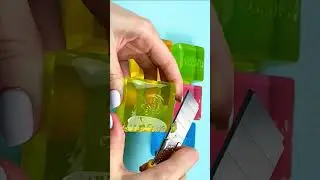 Soap cubes Asmr soap cutting Satisfying video #asmr #soap #shorts 8