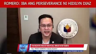 Deputy Speaker Mikee Romero, bilib sa perseverance ni Hidilyn Diaz