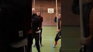 Training to fight in a Landsknecht pike block #historical #sword #hema #history #greatsword