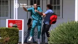 Scrubs - Turk and J.D. reunited at the University