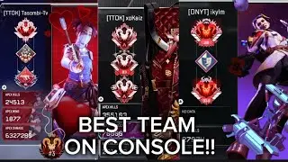 #1 CONSOLE PRED PLAYS WITH THE GREATEST APEX TEAM EVER. *HUGE ANOUNCMENT* (Apex legends)