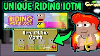 NEW RIDING WORLD LOCK IOTM + GIVEAWAY !! GROWTOPIA