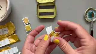 Golden Paint CSY Swatches &ndash; CSY art gallery Metallic Watercolor Paint Set