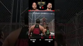 Every The Rock vs Chris Benoit 1 on 1 Match Result Edit💥 #wwe