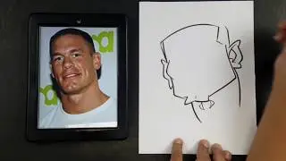 How To Draw a Caricature John Cena