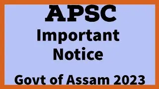 APSC Important Notice 2023. Inspector of Statistics in the Directorate of Economics and Statistics.
