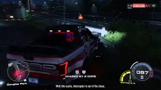 Running from the cops in a Ford Raptor after they caught me getting freedom head at a redlight