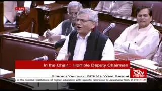 Sh. Sitaram Yechury initiating a discussion on the situation arising in JNU and HCU