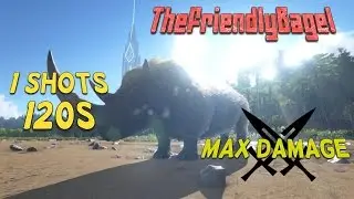 Ark Max Melee Damage! | Woolly Rhino