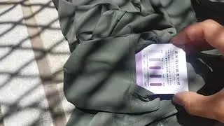 Trying my new UV protection jacket