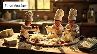 🔥Miniature Pizza Cooking with Tiny People 🤪  #pizza  #food #cooking
